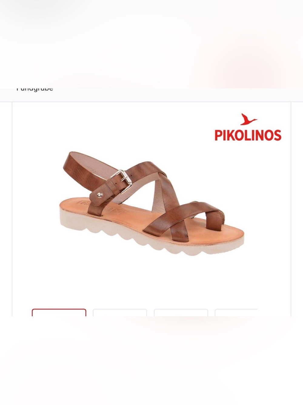 Pikolinos Sandal Brandy women’s size 41 US 10.5 slingback brown leather EUC